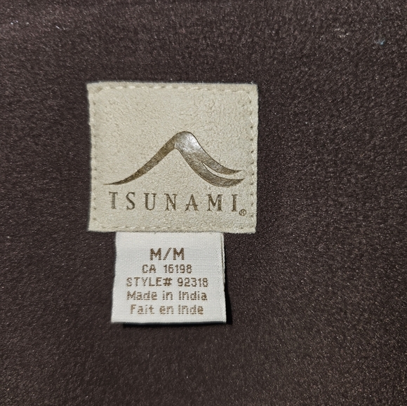 Striped Brown and Blue Women's Jacket - Picture 3 of 8